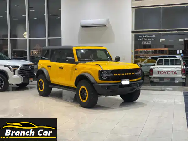 ford bronco wildtrak 2022 (yellow) mileage 11100 km, full option alloy wheel, leather seats, cruise