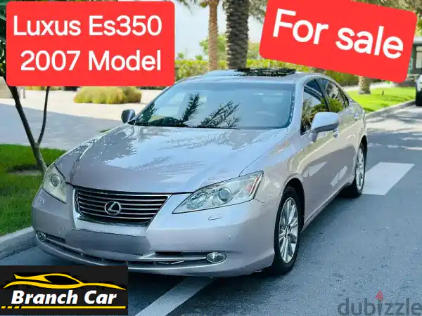 Lexus ES350 year 2007. Full option model with Sunroof Fully automatic