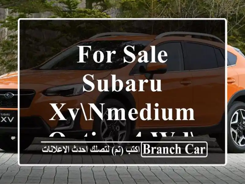 FOR SALE Subaru XVnMedium option 4 WDnModel 2019