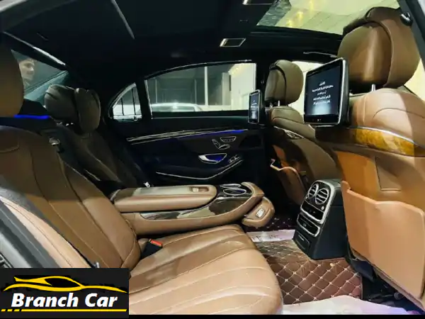 مرسيدس S-Class S400 2015 فل كامل | بحالة الوكالة - أسود ملكي فخم