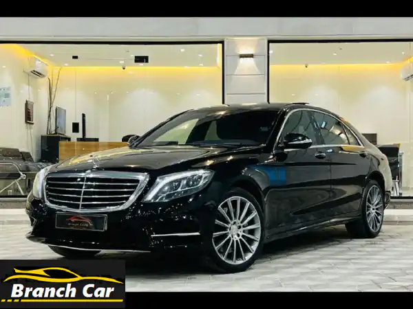 مرسيدس S-Class S400 2015 فل كامل | بحالة الوكالة - أسود ملكي فخم