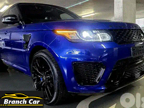 رنج روفر سبورت SVR 2018 أسود بأسود | قوة 575 حصان | Carfax نظيف | الفخامة الرياضية المثالية للبيع
