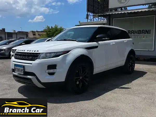 Range Rover Evoque Dynamic 2013 بيضاء للبيع - فخامة، أمان، وأداء...