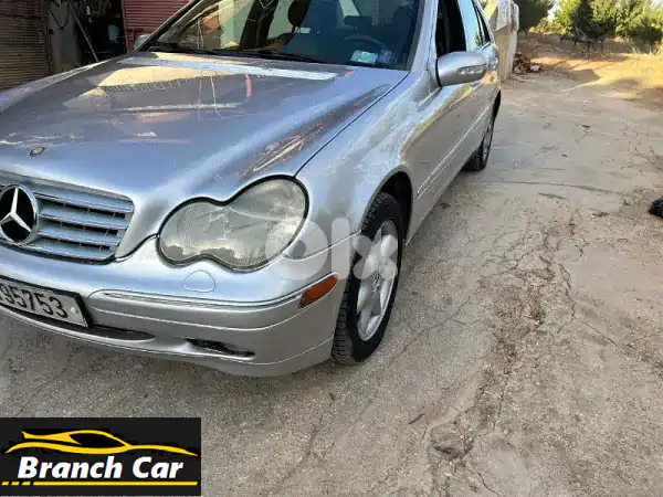 مرسيدس C240 موديل 2002 فضي | فخامة ألمانية أصلية للبيع