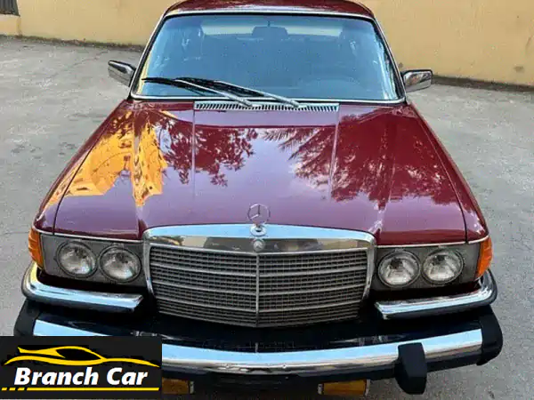 مرسيدس بنز S-Class 1975: تحفة 450 SE حمراء كلاسيكية من أمريكا...