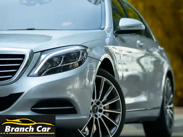 مرسيدس بنز S400 L 2015 فضي - قمة الفخامة والأداء Bi-Turbo (للبيع في البحرين)