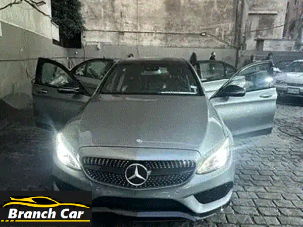 امتلك الفخامة الألمانية: مرسيدس C300 2017 بيضاء | تاريخ نظيف (Clean Carfax) | #للبيع