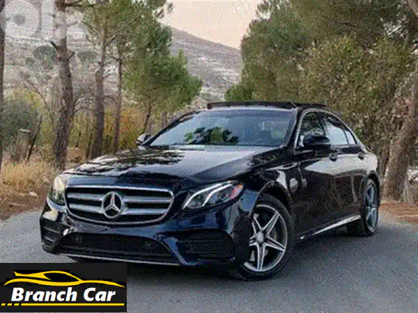 مرسيدس E300 2017 AMG Line 4MATIC بيضاء نظيفة (تقرير Carfax مثالي!)