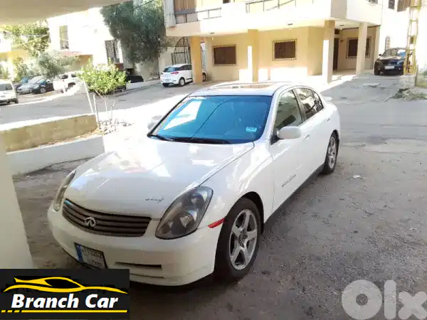 إنفينيتي G2003 البيضاء: أداء خارق، ميكانيك توب، سعر...