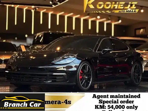 بورش باناميرا 4S 2017 (أسود) | وكالة البحرين | 54 ألف كم فقط...