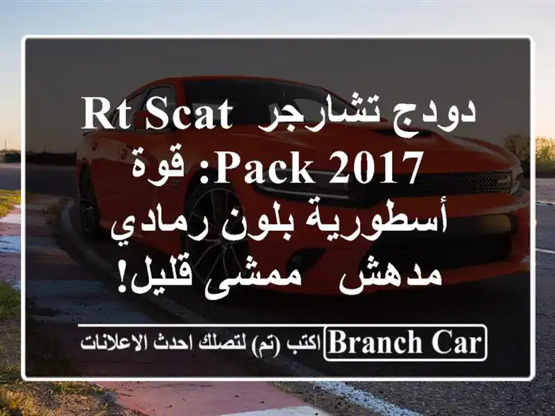 دودج تشارجر RT Scat Pack 2017: قوة أسطورية بلون رمادي مدهش...
