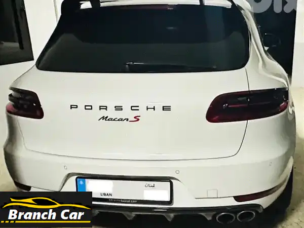 بورش ماكان S بلاك إيديشن 2015 أبيض | كاربون | حصري لبنان