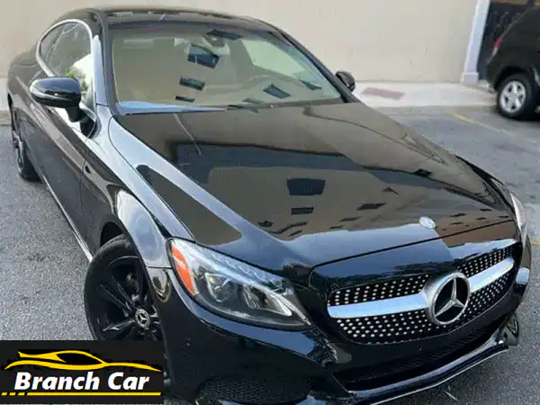 امتلك الفخامة والرياضية! مرسيدس C300 كوبيه 2017 سوداء...