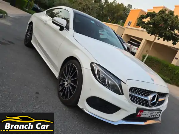 فرصة ذهبية: مرسيدس C200 كوبيه 2017 - فخامة خليجية كاملة...