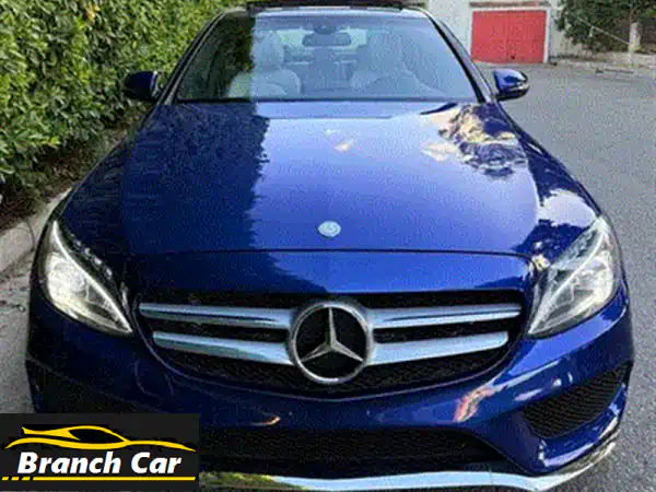 امتلك الفخامة والرياضية! مرسيدس C300 كوبيه 2017 سوداء – سقف بانوراما