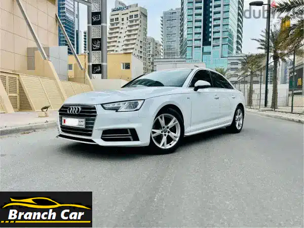 للبيع: أودي A4 S-line 2017 بيضاء - فخامة ألمانية بأداء...