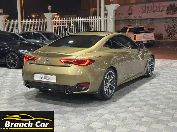 فرصة العمر: إنفينيتي Q60S 2018 ذهبية | 3.0 TwinTurbo كوبيه | وكالة البحرين | خالية من الحوادث!