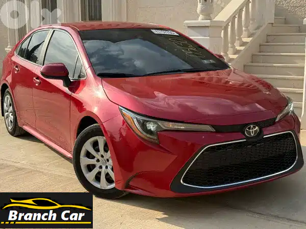 تويوتا كورولا 2020 حمراء فخمة - 65 ألف كم | مالك واحد...