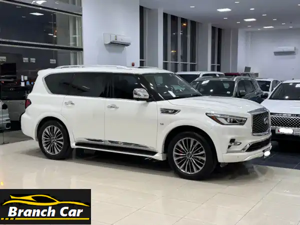 انفنتي QX80 موديل 2019 أبيض فاخرة مواصفات أمريكية | SUV...