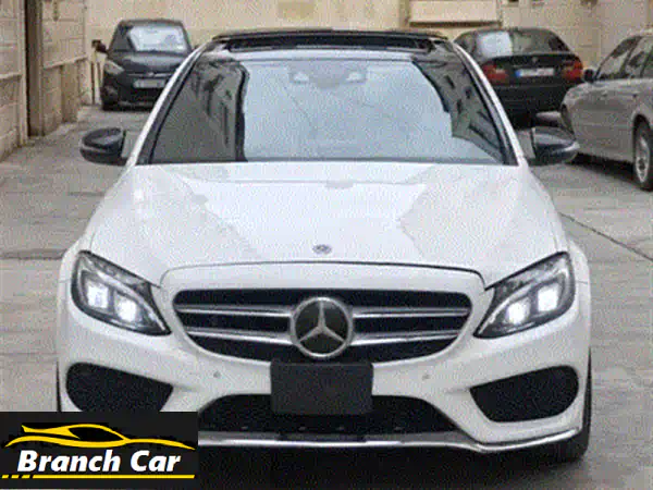 انطلق بسحر الأناقة! مرسيدس C300 كوبيه نايت ايديشن 2017 - لؤلؤة بيضاء بقلب أحمر - AMG & 4MATIC