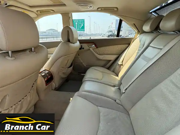 مرسيدس بنز s 500 موديل 2004 (لون ذهبي) مع مسافة 194,000 كم. خيارات كاملة تشمل عجلات سبائك، أجهزة ...