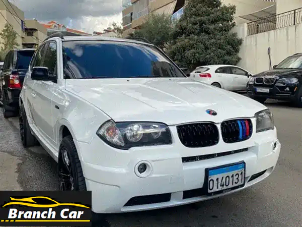 BMW X3 2005 بيضاء فاخرة: سيارة بيت نظيفة جداً |...