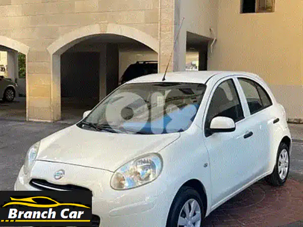 نيسان ميكرا 2013 أبيض كالجديد | مالك واحد |...