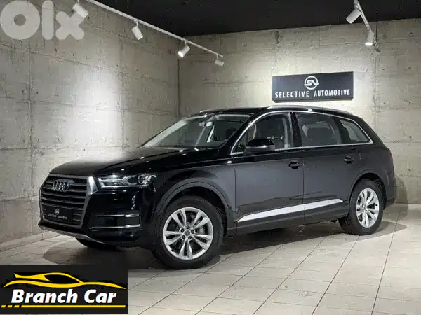 أودي Q7 2016 سوداء | 7 مقاعد S-Line كواترو TFSI | مالك...