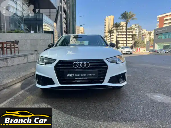 حصرياً: أودي A4 S-Line 2019 بيضاء | مصدر شركة وصيانة Kettaneh...