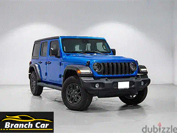 جيب رانجلر 2025 سبورت بلس أنليميتد (4 أبواب) أزرق:...