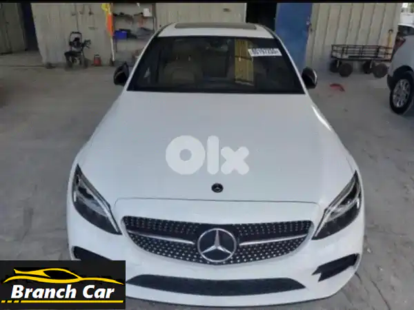 فرصة ذهبية: مرسيدس C-Class 2019 أبيض AMG | موتور بحالة ممتازة...