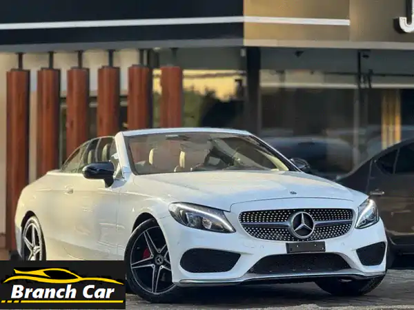 مرسيدس C180 كابريوليه 2017 | أبيض فابريكا، عداد 20 ألف...