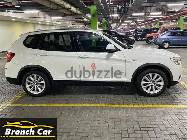 BMW X3 2015 بيضاء بحالة ممتازة | SUV عائلي فاخر - قوة...