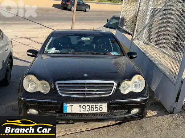 أيقونة الفخامة: مرسيدس C230 كمبريسور 2005 – أسود فحم،...