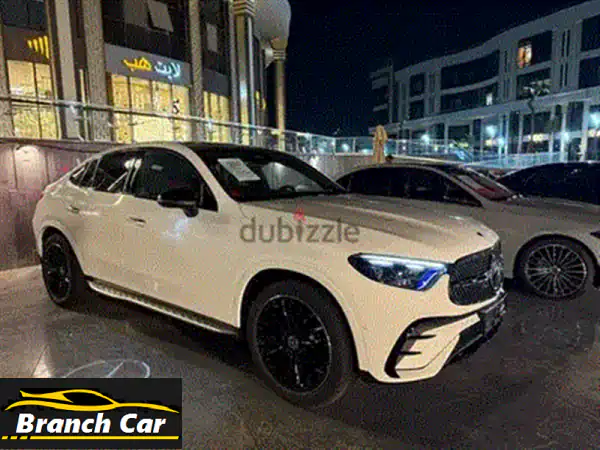 امتلك مرسيدس GLC 300 كوبيه AMG 2025 بيضاء! تقسيط بدون استعلامات ومقدم 30% فقط!
