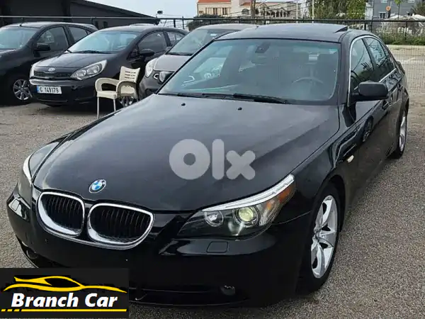 BMW E60 2004 سوداء (محرك وفتيس جديدان): فخامة ألمانية...