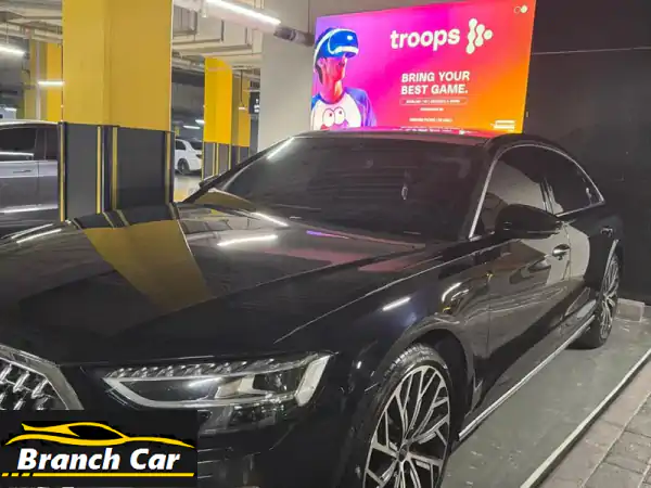 امتلك الفخامة المطلقة: أودي A8 L 2024 – مالك أول، 80 ألف كم، مواصفات خليجية، بحالة الوكالة!