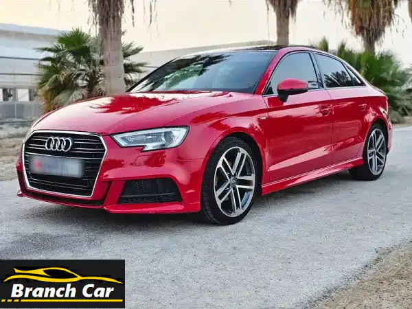 امتلك الأناقة: أودي A3 S-line 2019 حمراء 🔴 حالة ممتازة...
