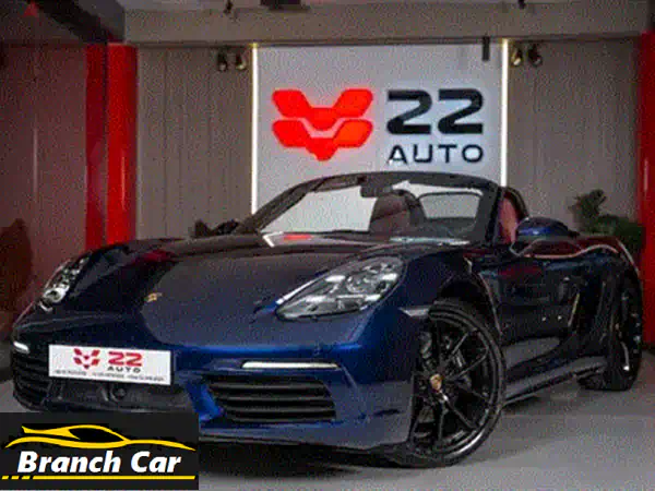 بورش 718 بوكستر 2024 زيرو (أزرق كحلي) | تسليم فوري V22 Auto الشيخ زايد | حلم الأداء الفاخر!