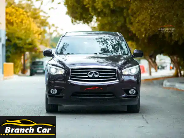 Infiniti QX60 2014 أحمر - بحالة ممتازة، صيانة وكالة - فرصة...