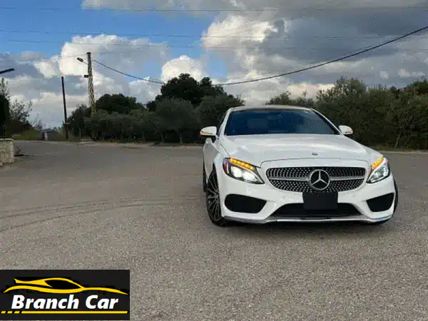 مرسيدس بنز C-Class كوبيه 2017 بيضاء -  فرصة ذهبية بسعر...