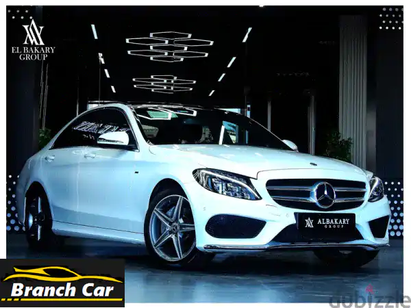 مرسيدس بنز C180 AMG 2018 - بيضاء، بحالة ممتازة، 30,000 كم فقط!