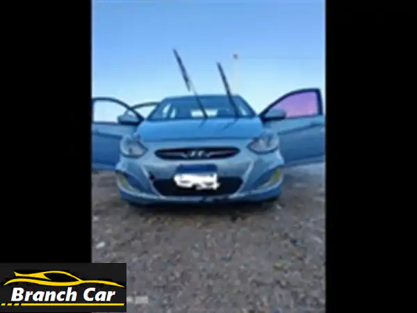 هيونداي أكسنت RB 2012 (سماوي) - بحالة ممتازة، سفر شهري...