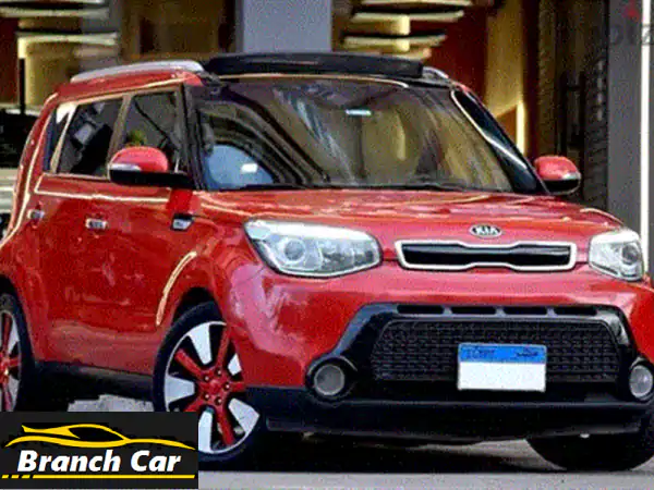 Kia Soul 2017 أحمر 🔥 سقف أسود!  مقدم 100,000 فقط + أقساط حتى 7 سنوات!
