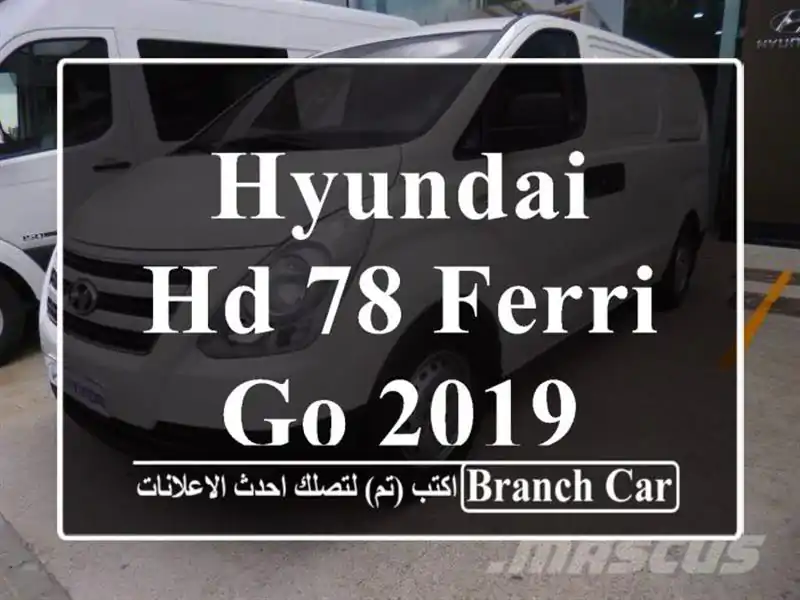 Hyundai Hd 78 Ferri go 2019