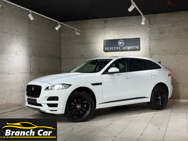 جاكوار F-Pace V6 R-Dynamic 2017 بيضاء - بحالة ممتازة! (صاحب واحد)