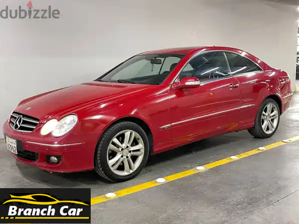 مرسيدس بنز CLK 200 كوبيه 2009 - أحمر - فل أوبشن - سعر مميز!