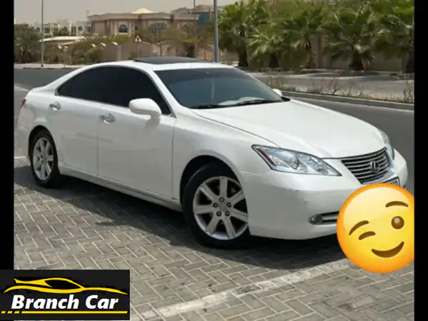 لكزس ES 350 موديل 2009 - بيضاء لؤلؤية، بحالة ممتازة في دبي!