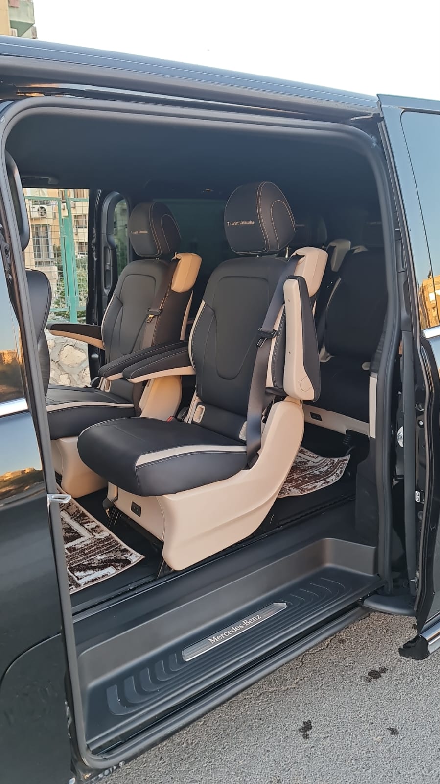 Rent a Mercedes V300 with a driver for a first-class executive travel experience.