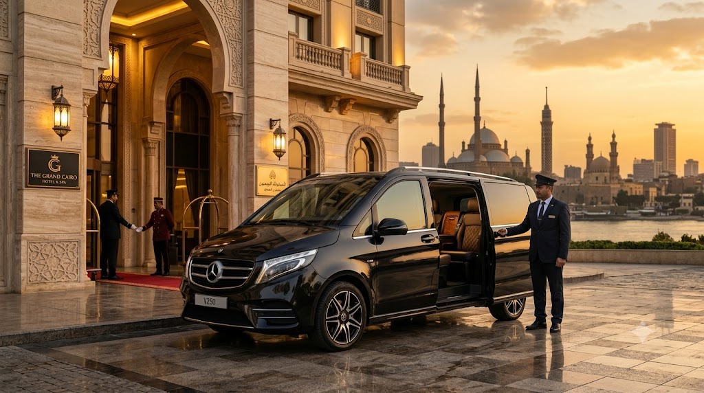 Mercedes V250 VIP mit Chauffeur in Kairo und Gizeh – Luxusfahrzeug für private...
